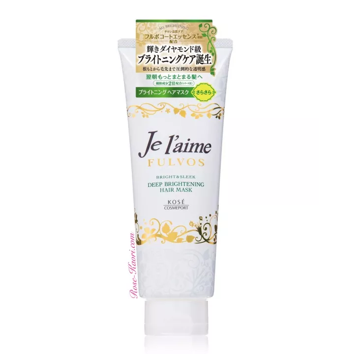 KOSE - Je l’aime - Fulvos Bright & Sleek Mask | Rose Kaori
