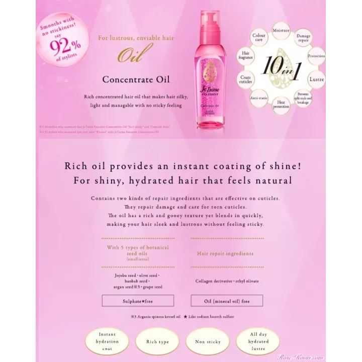 KOSE - Je l’aime - Fantasist Concentrate Oil | Rose Kaori