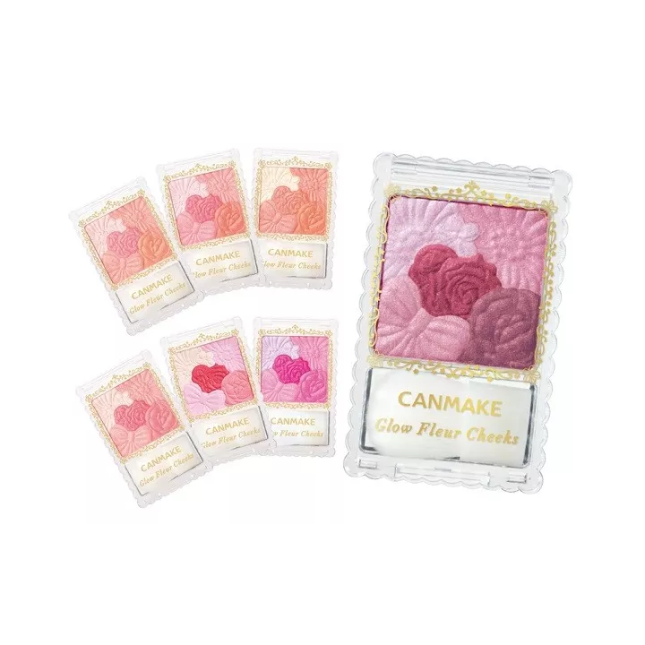 CANMAKE TOKYO - Glow Fleur Cheeks 01 | Rose Kaori