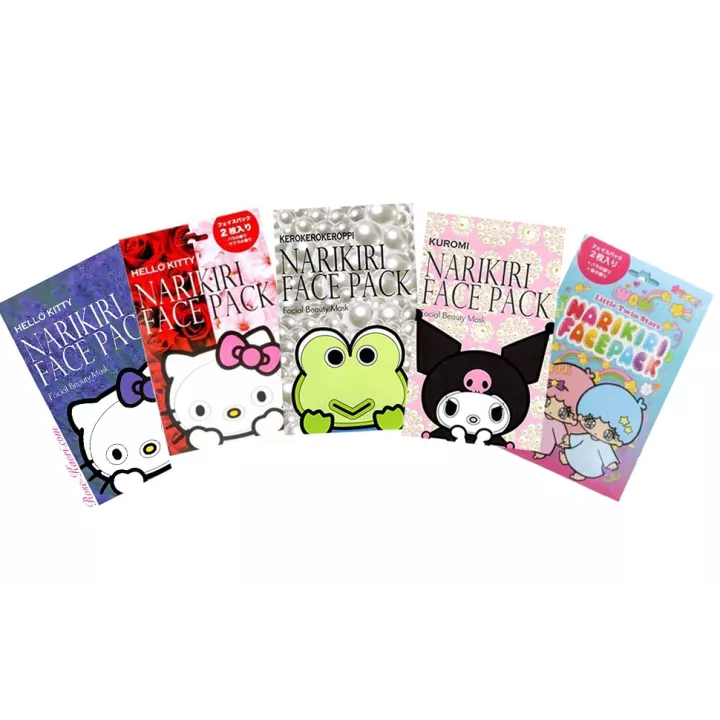 Narikiri Face Pack - Sanrio serie (2 masks) | Rose Kaori