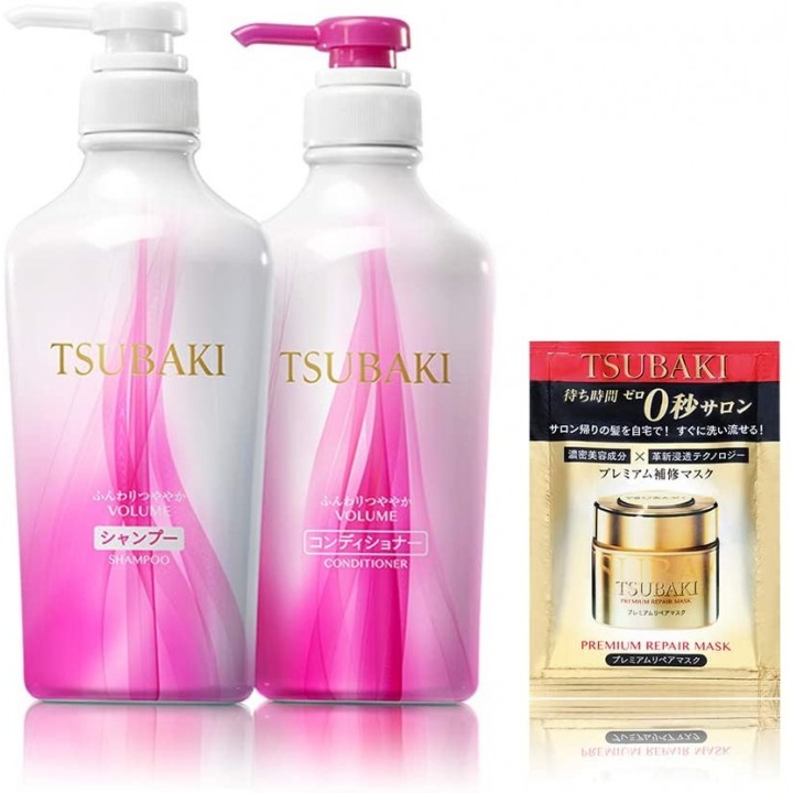 TSUBAKI Premium - Shampoing et après-shampoing Volume Doux et Brillant