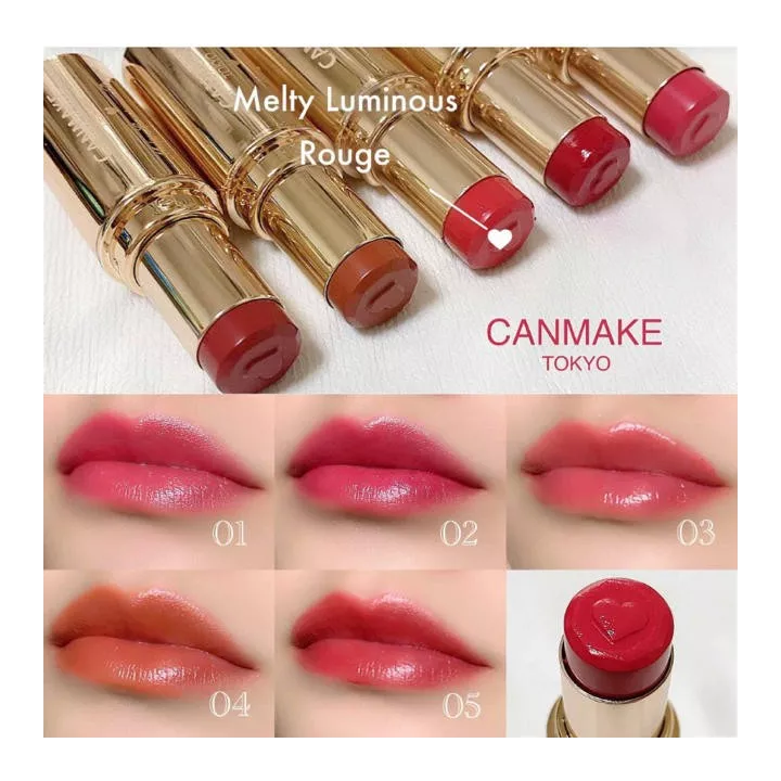CANMAKE TOKYO - Rouge à lèvres Melty Luminous | Rose Kaori
