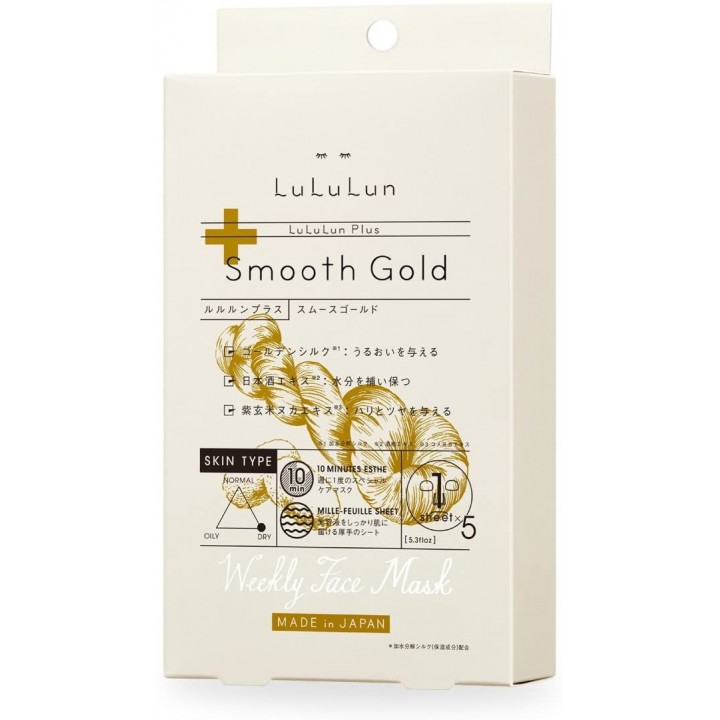 LULULUN - Weekly Face Mask Smooth Gold x5