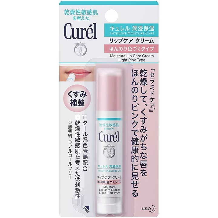 Curél - Crema hidratante labial | Rose Kaori