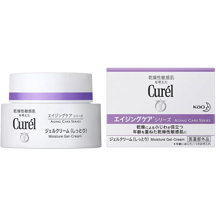 Curél - Gel-crema idratante anti-età | Rose Kaori