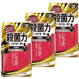 GATSBY - Body Wipes Biocore Unscented 30x3 | Rose Kaori