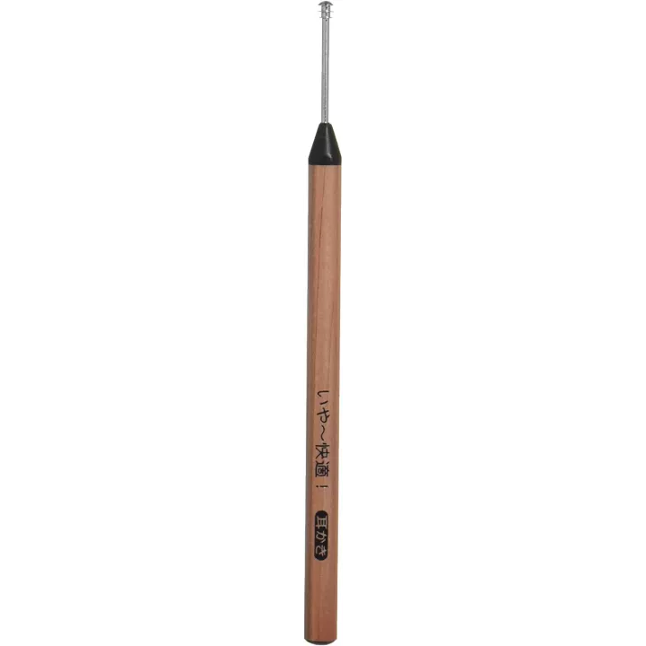 Earpick Mink Woody Pick Ears Cleaner + Brush | Rose Kaori